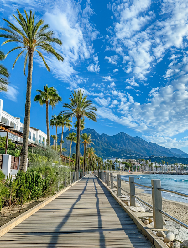 Tranquil Beach Boardwalk