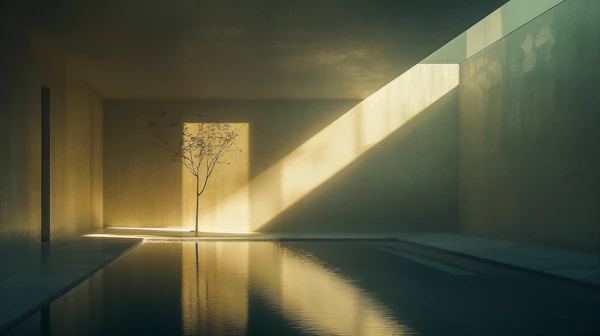 Minimalist Zen Pool Design