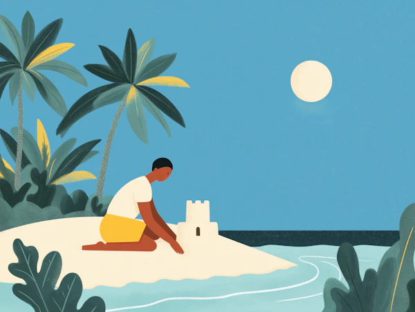 Tropical Beach Scene