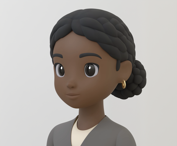 3D Modeled Young Girl