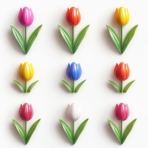Glossy Tulip Grid