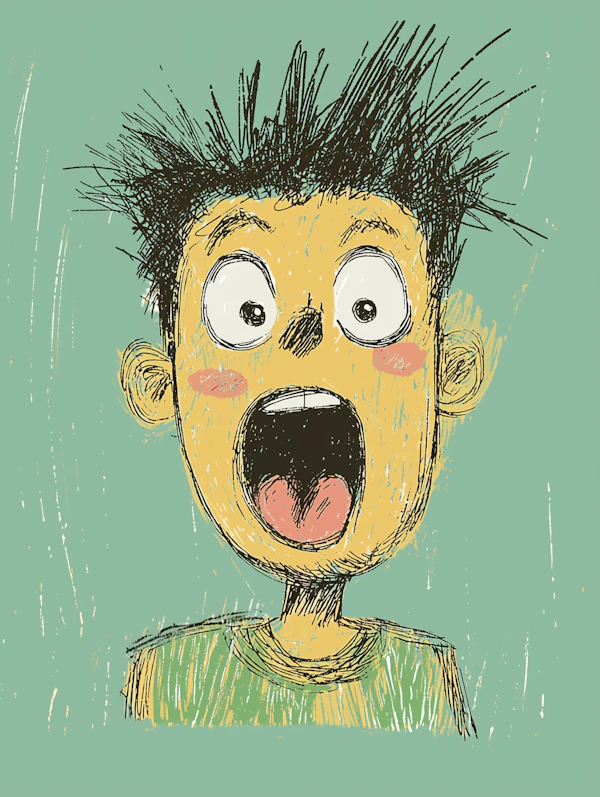Surprised Cartoon Character