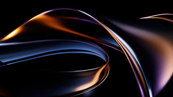 Abstract Light Ribbons