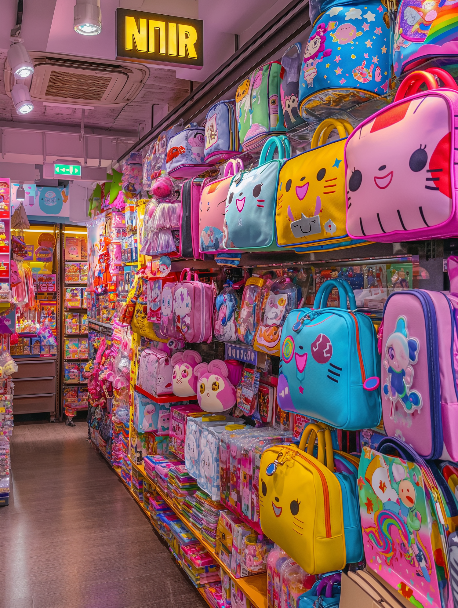 Children's Store Interior with Vibrant Accessories