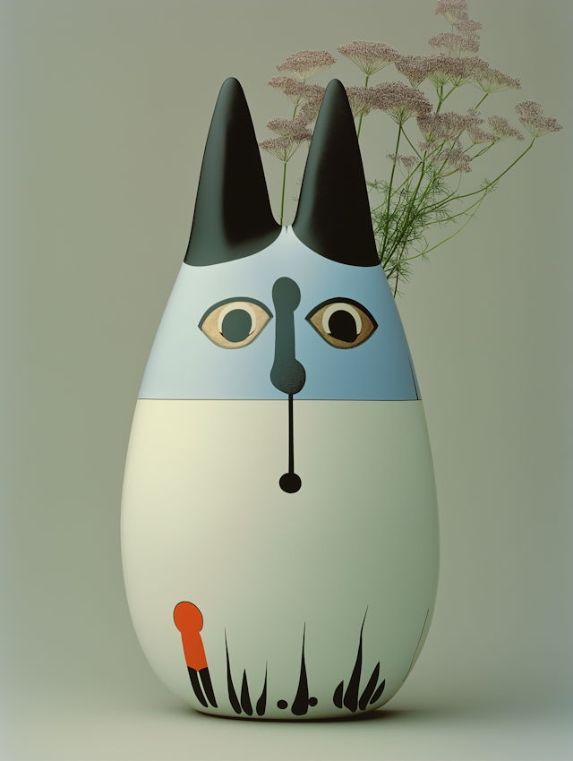 Whimsical Anthropomorphic Vase