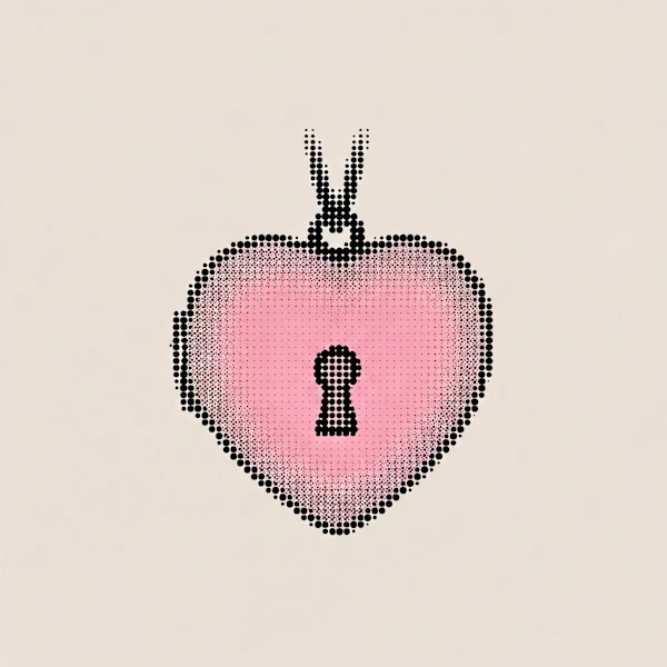Heart Lock Illustration
