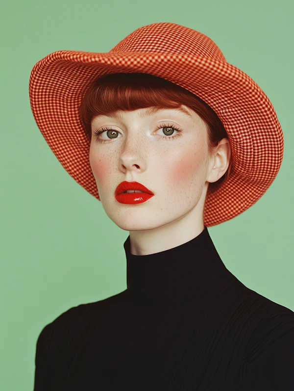Freckled Redhead Portrait