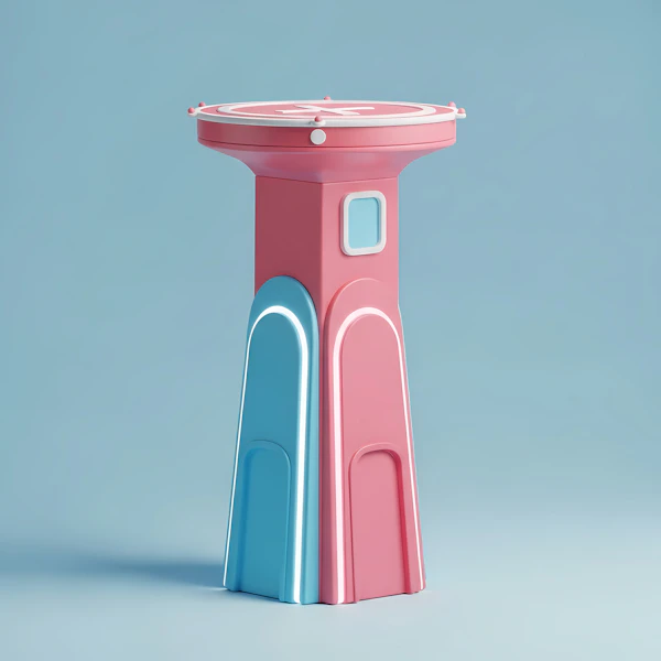 Futuristic Pedestal Design