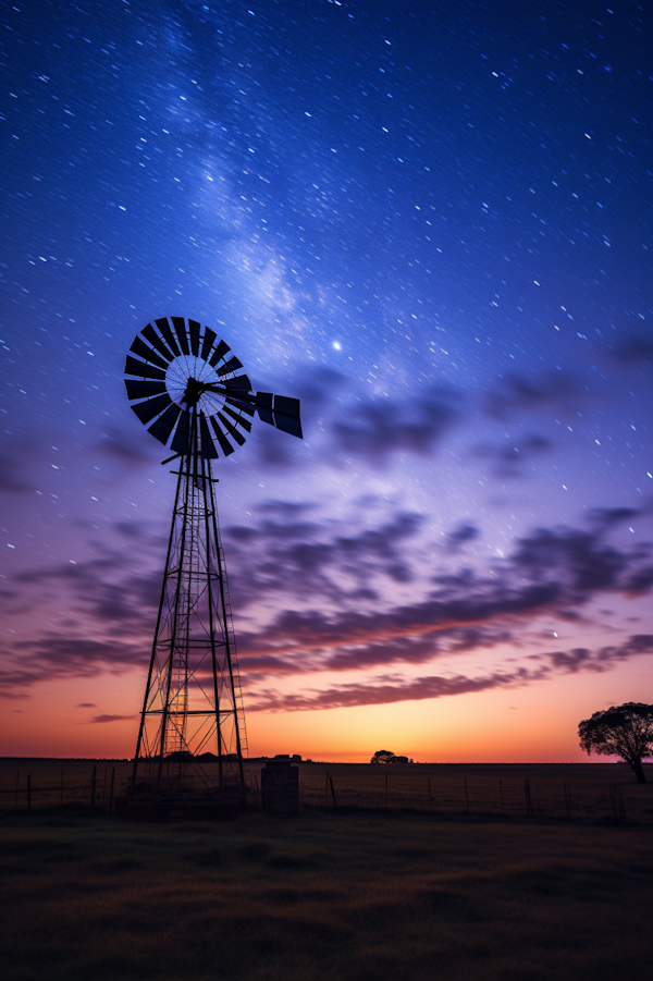 Twilight Serenity at the Windmill