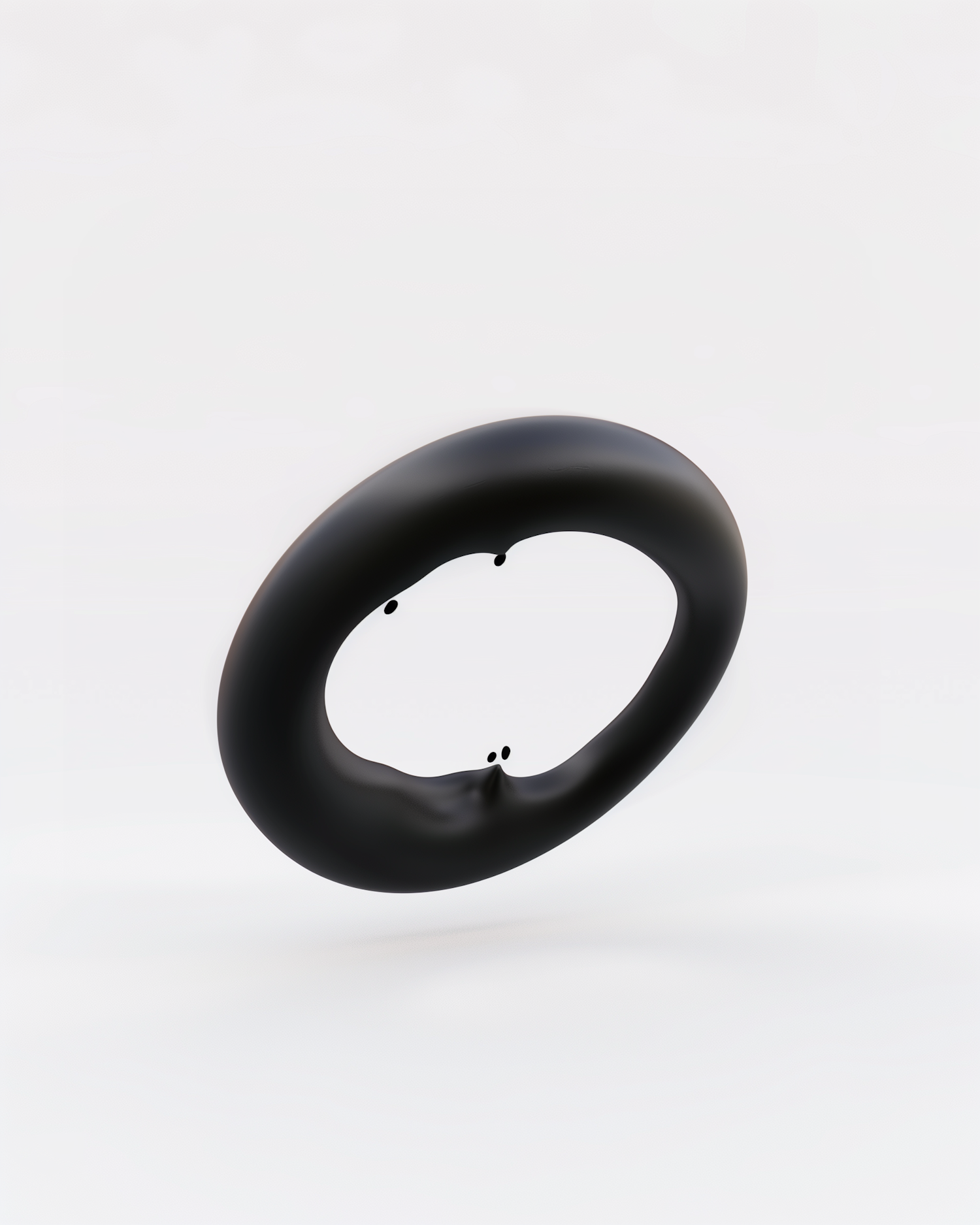 Glossy Black Torus