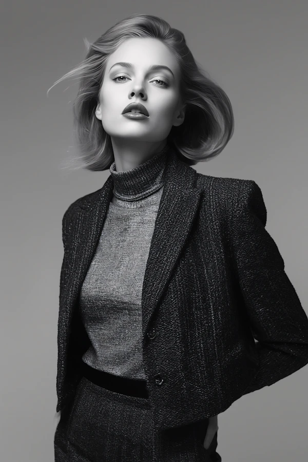Elegant Monochrome Portrait