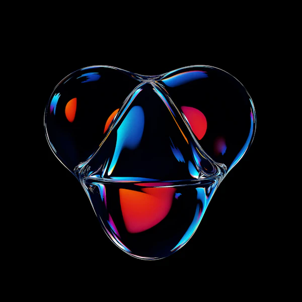 Abstract Glass Art