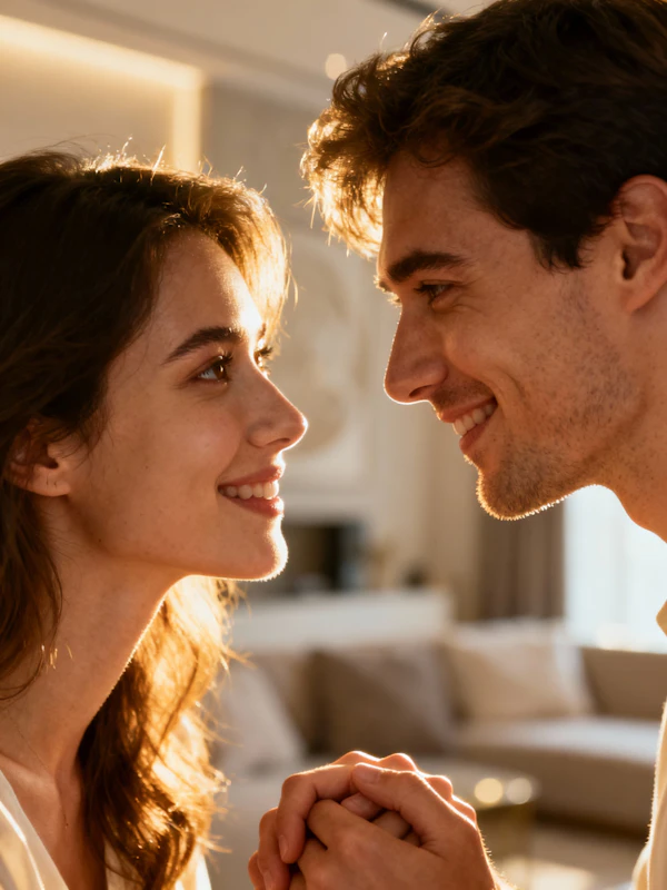 Couple's Warm Gaze