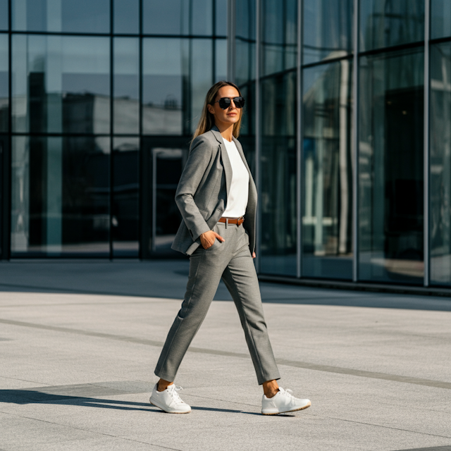 Woman in Urban Setting