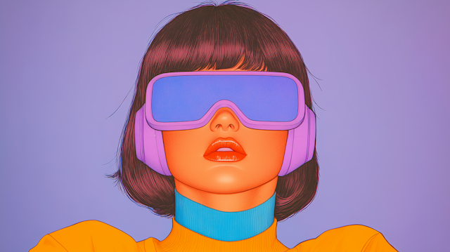 Futuristic Portrait with Goggles