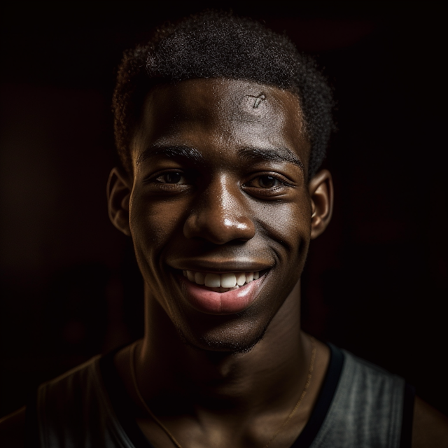 Portrait of a Smiling Young Man