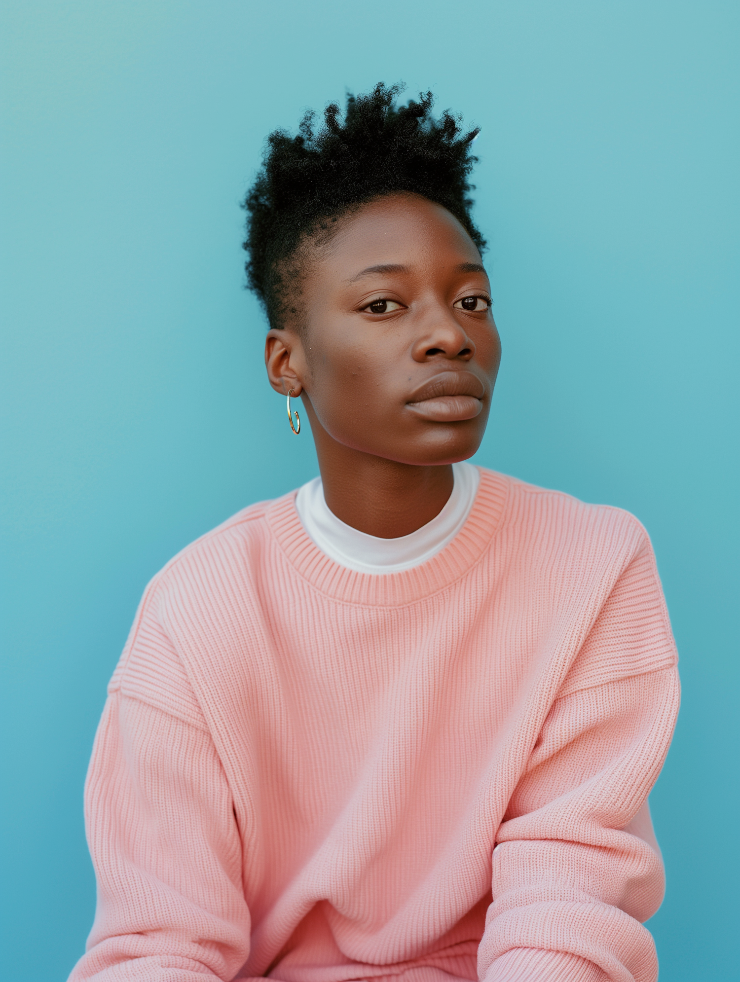 Serene Portrait of a Thoughtful Woman