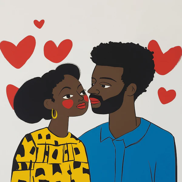 Romantic Couple Illustration