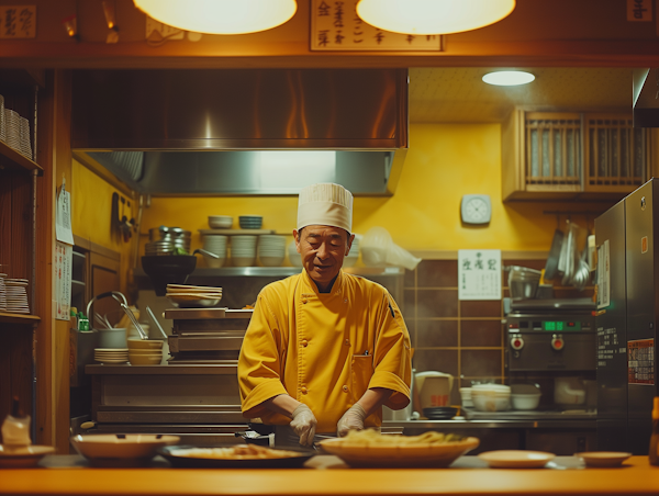 Chef in Cozy Kitchen