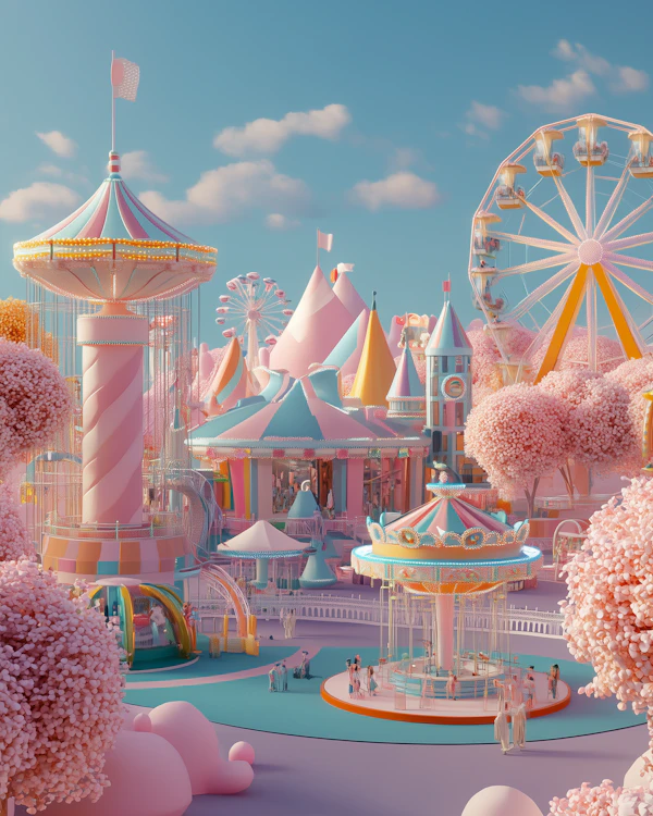 Pastel Amusement Park