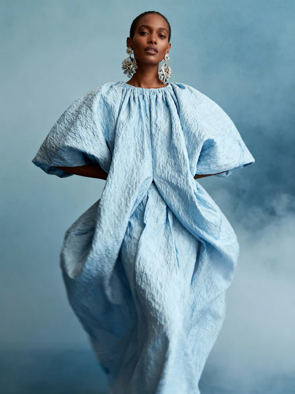 Elegant Blue Attire