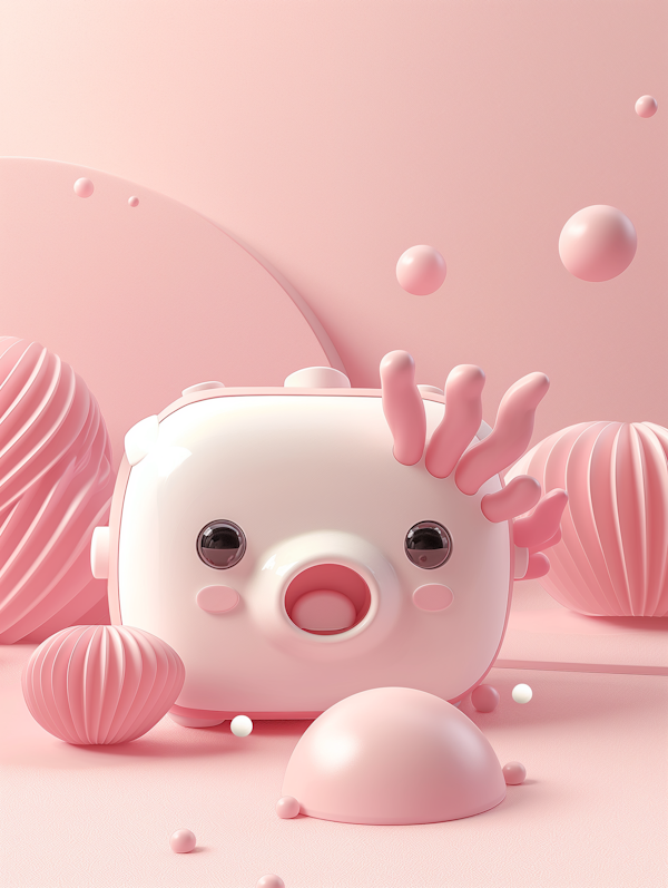 Whimsical Pink Creature