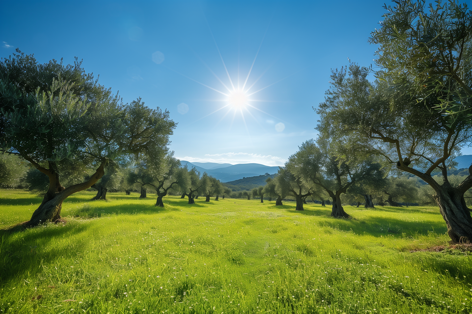 Serene Olive Grove Landscape