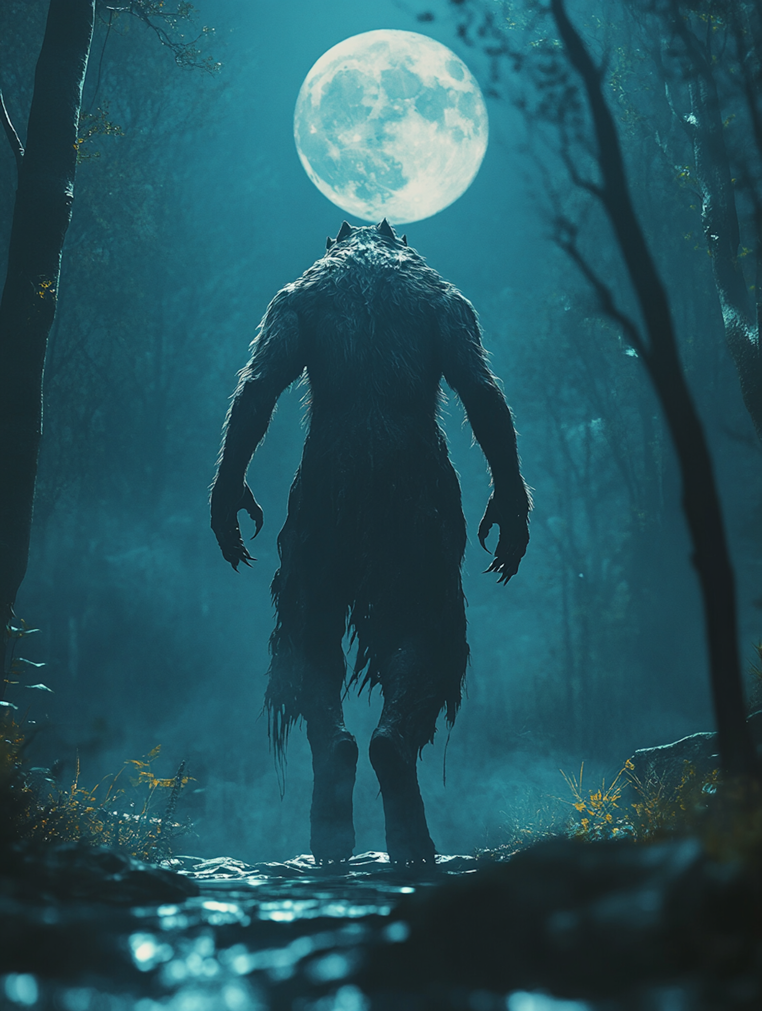 Werewolf in the Misty Forest