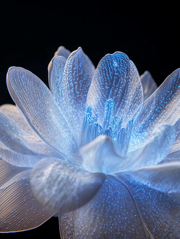 Glowing Blue Flower
