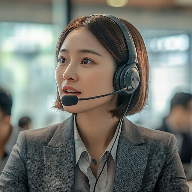 Professional Woman with Headset