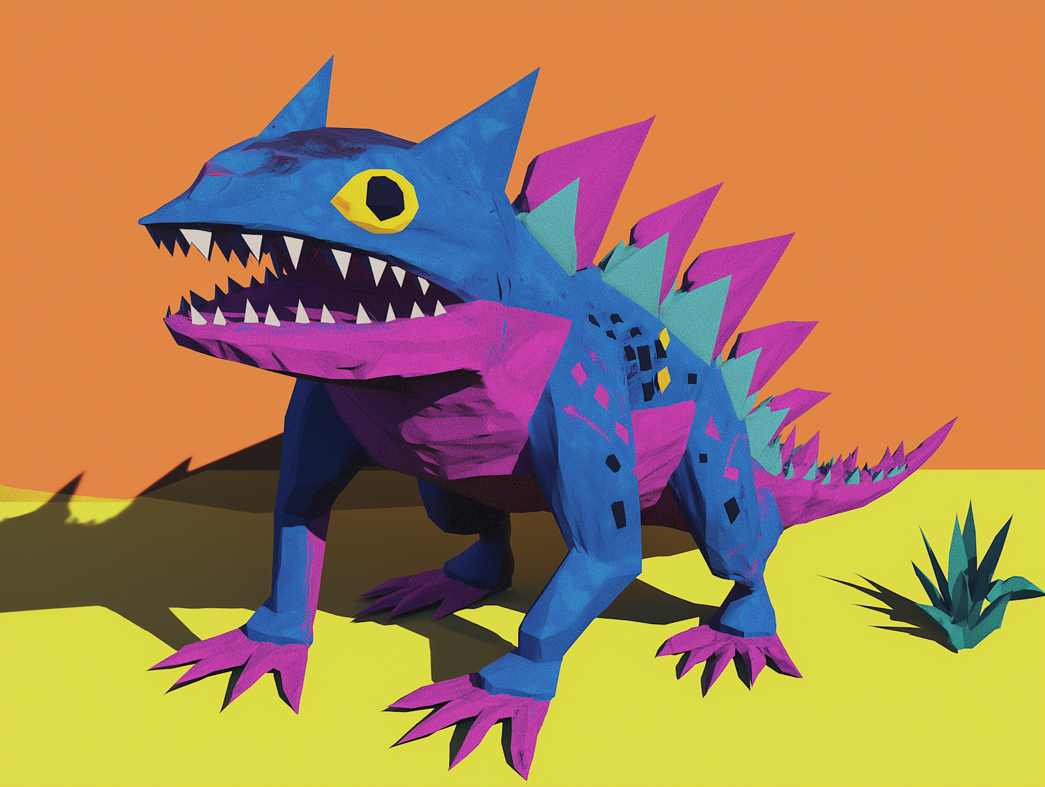 Vibrant Stylized Creature