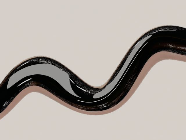 Glossy Black Curve