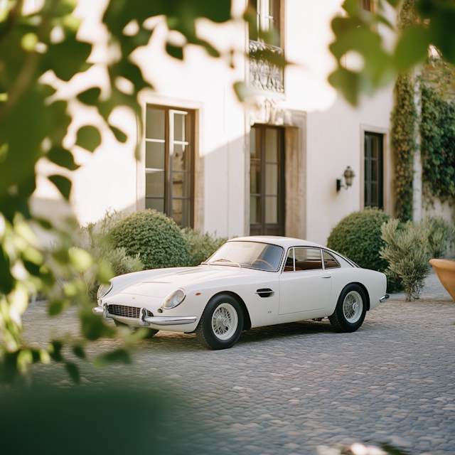 Classic Car in Elegant Setting