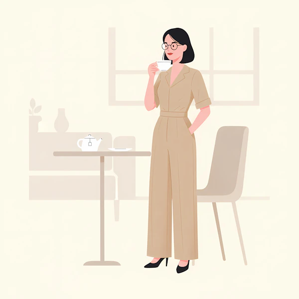 Stylized Woman Indoors