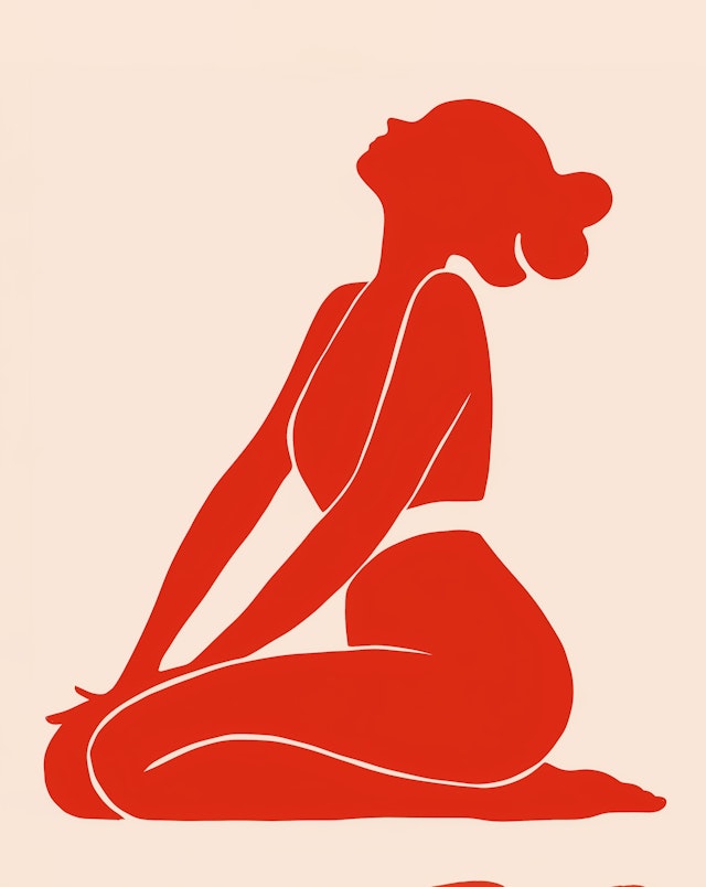 Stylized Silhouette of a Woman