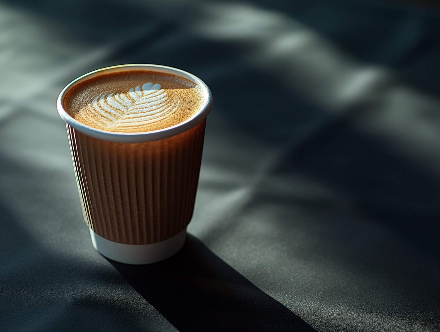 Artful Latte in Morning Light