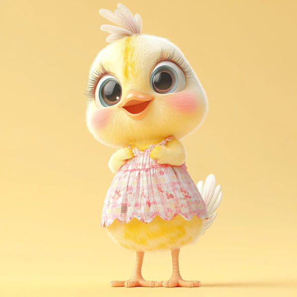 Adorable Baby Chick Art