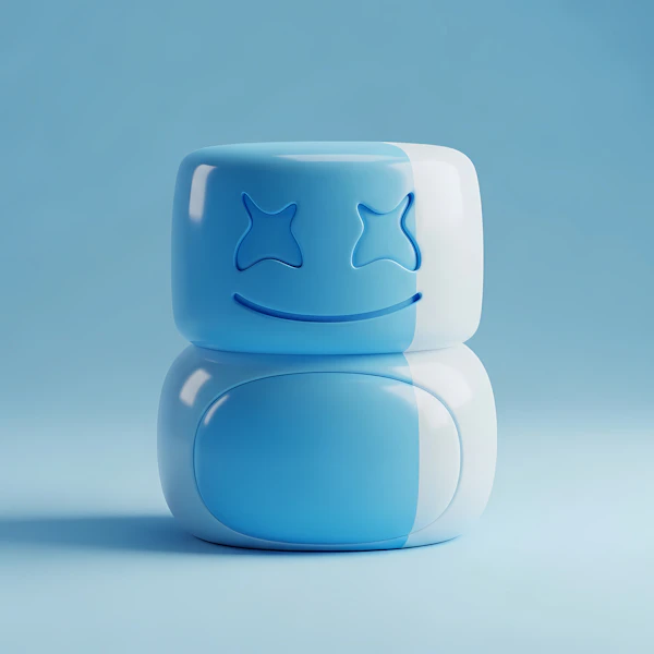 Stylized Marshmallow Figure
