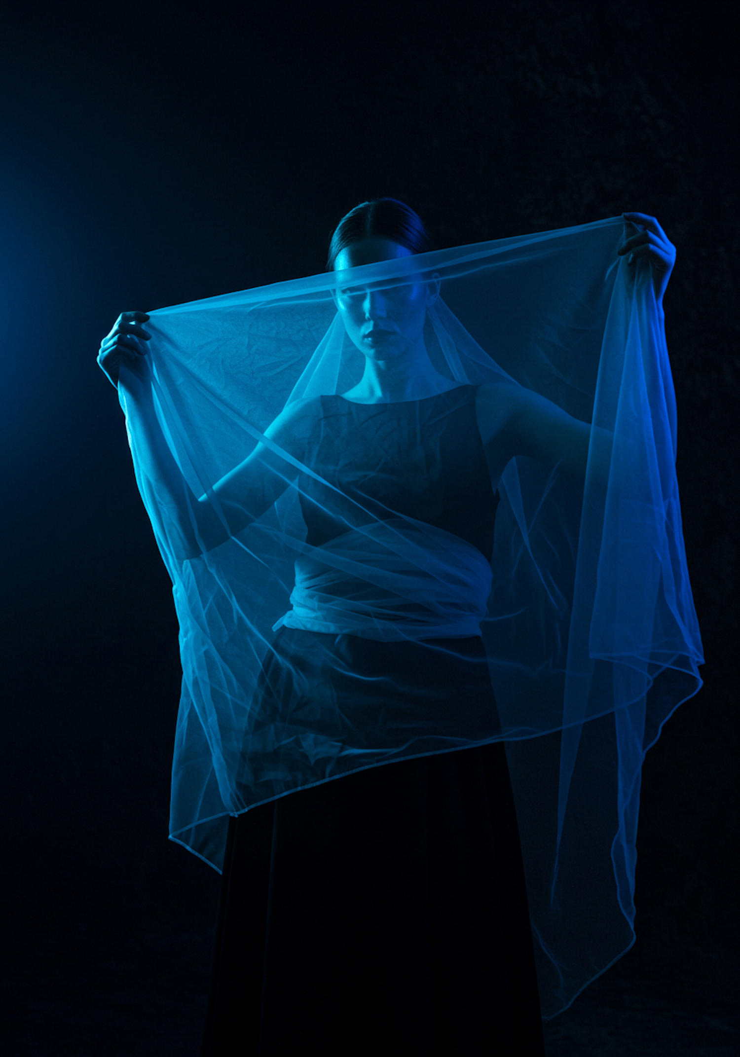 Ethereal Blue Portrait