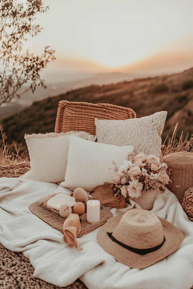 Serene Sunset Picnic