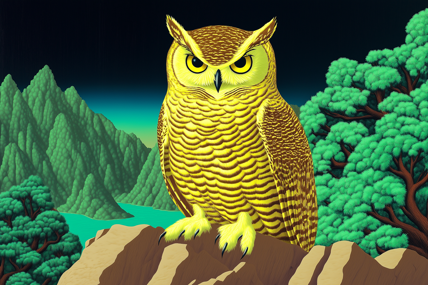 Majestic Owl Illustration