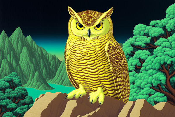 Majestic Owl Illustration