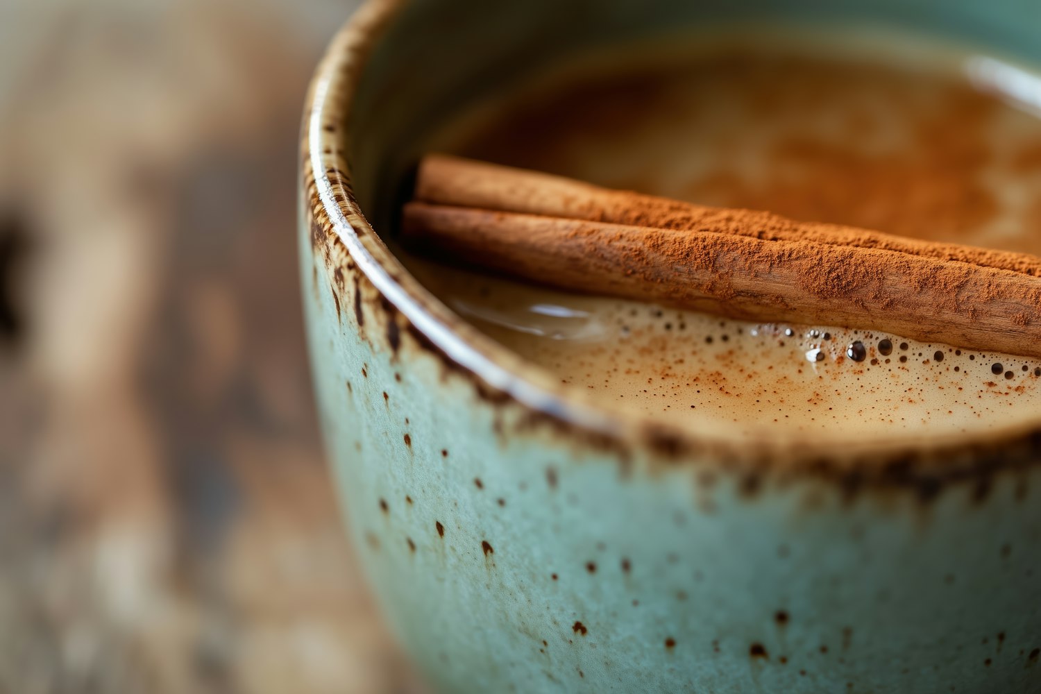 Cozy Ceramic Cup with Cinnamon