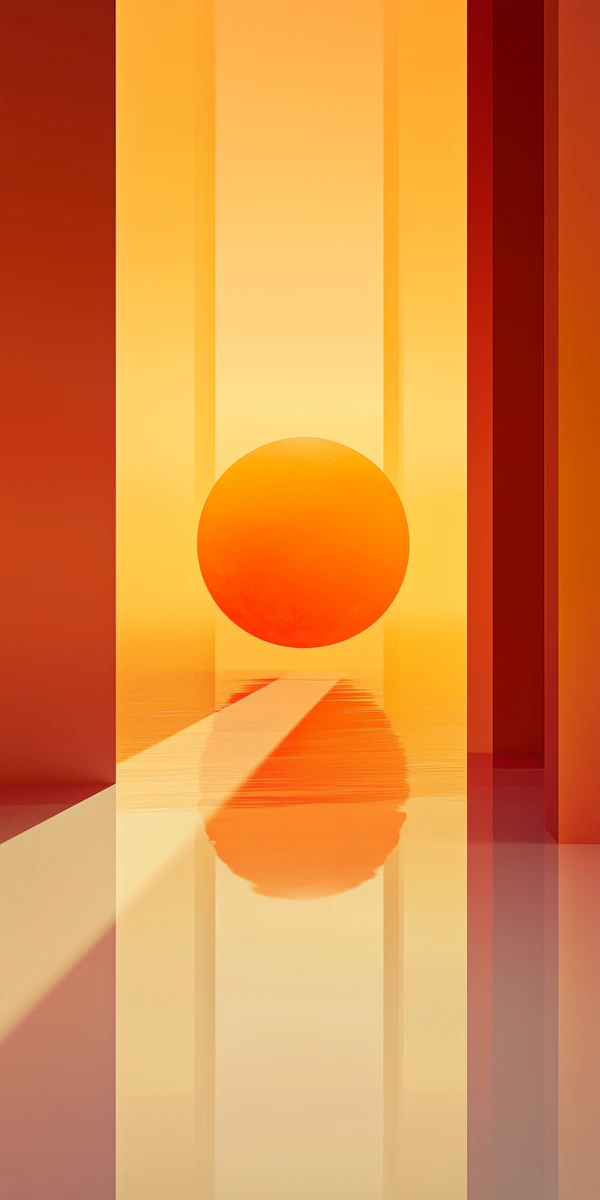 Glowing Sphere Corridor