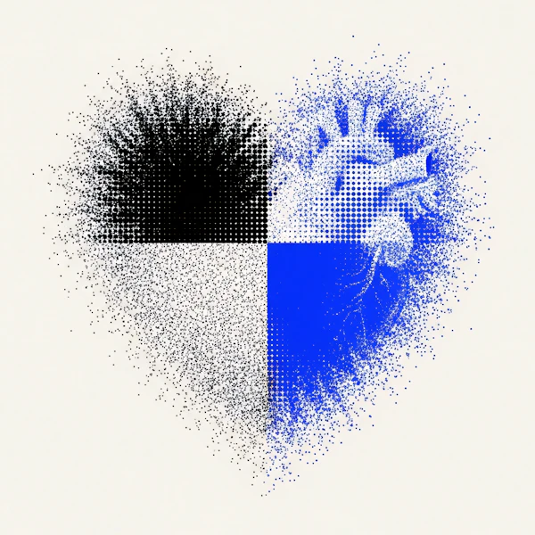 Halftone Heart Design