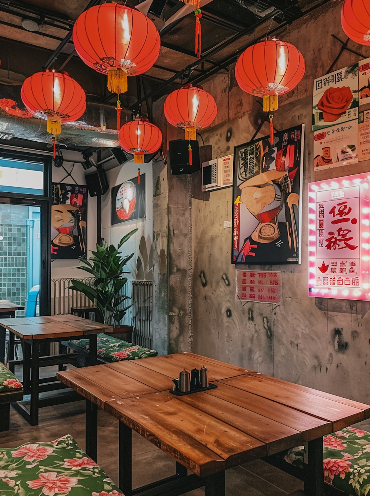 Authentic Asian Restaurant Interior