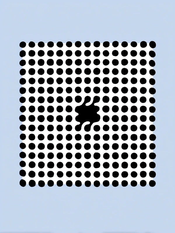 Minimalist Dot Grid Art