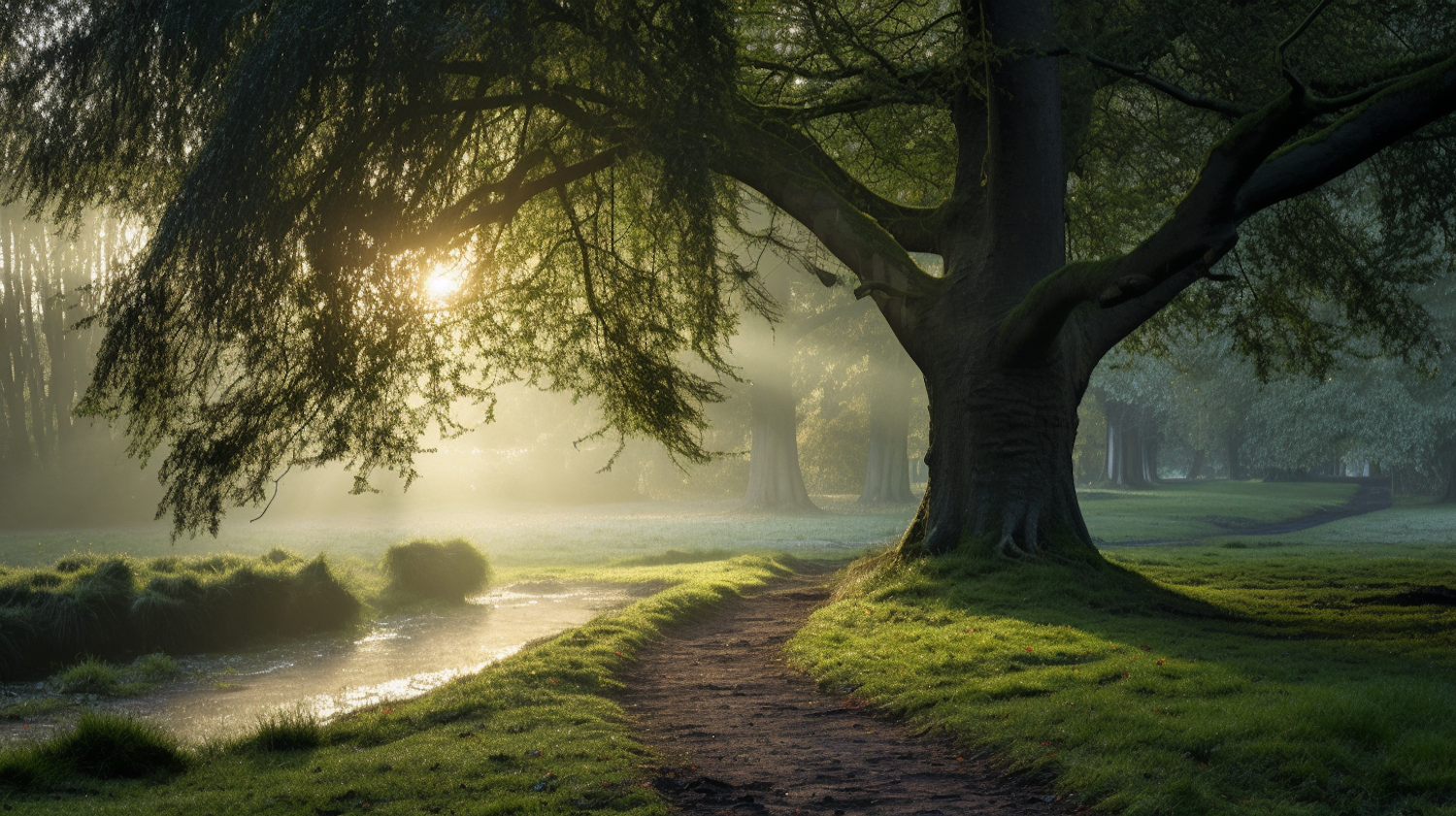 Misty Morning Tranquility