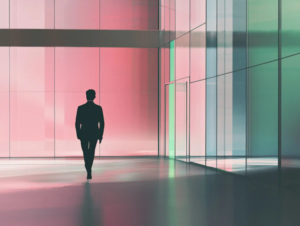 Silhouette in Modern Space