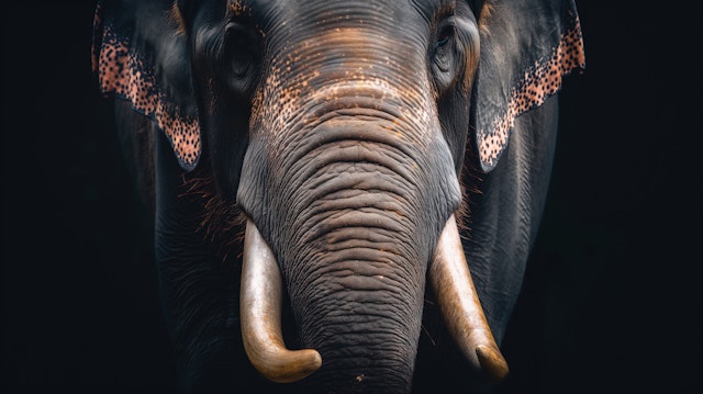 Elephant Close-up Portrait